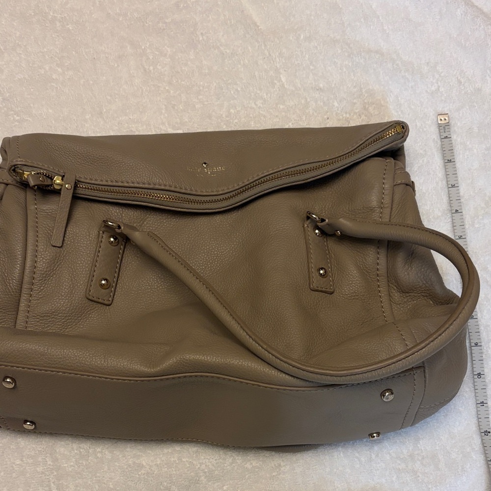 Kate Spade Taupe Leather Shoulder Bag